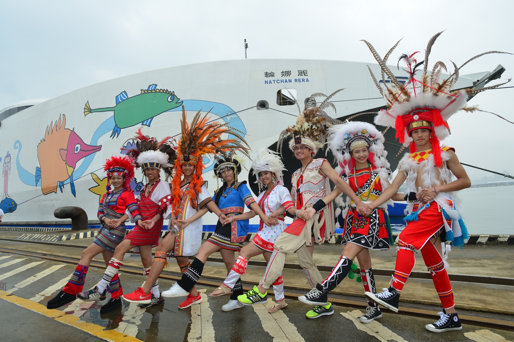 台灣首艘高速客貨輪「麗娜輪」啟航典禮